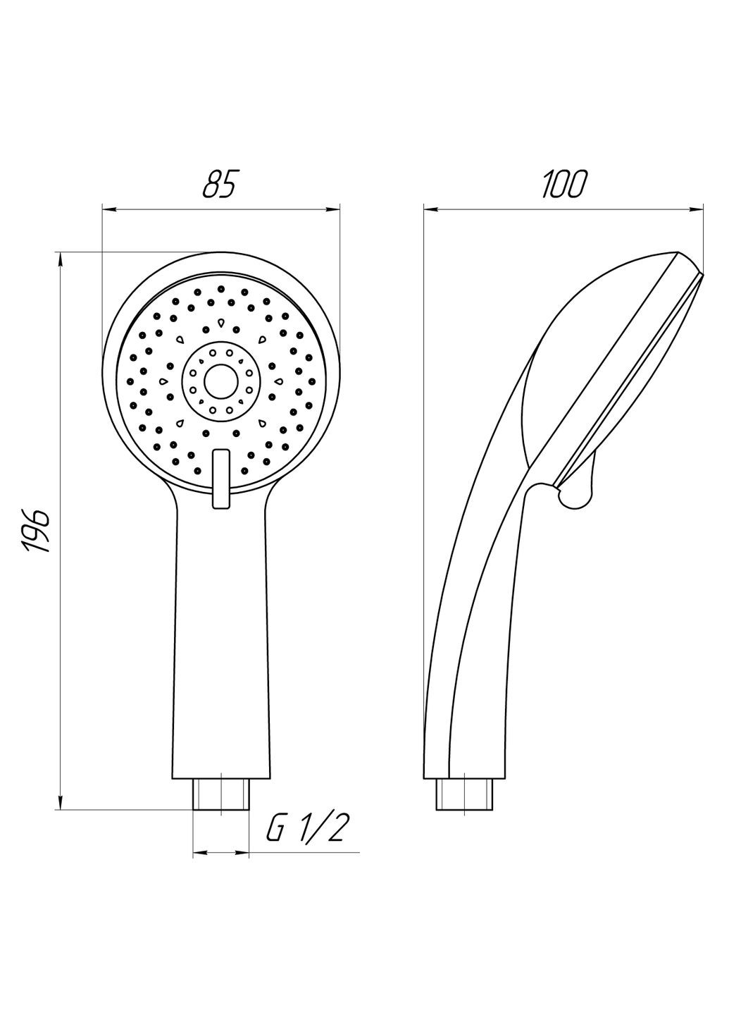 Душова лійка HY-1227-LUX Blister Globus Lux (333703717)