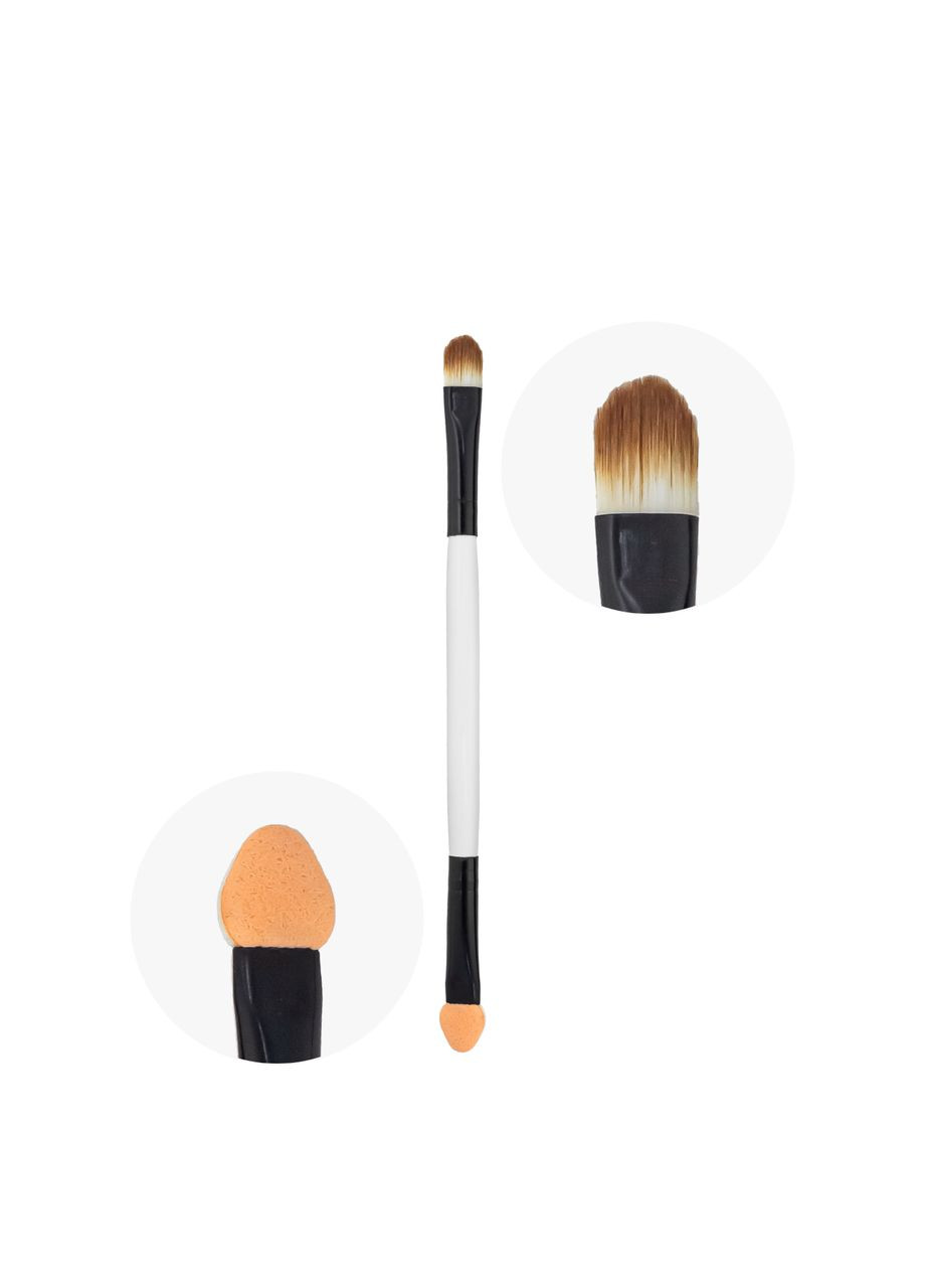 Пензлик для тіней двосторонній з аплікатором В102/1 No Brand (302723540)