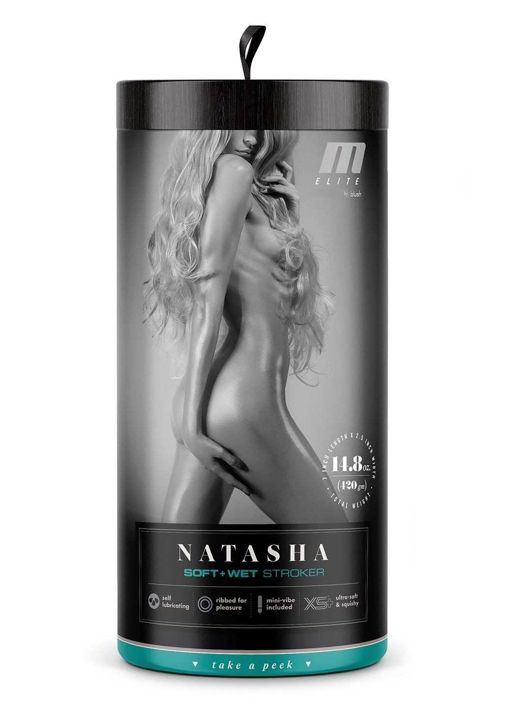Мастурбатор з віброкулею M For Men Natascha реалістичний, 6.4 см х 17.8 см Blush (361670282)