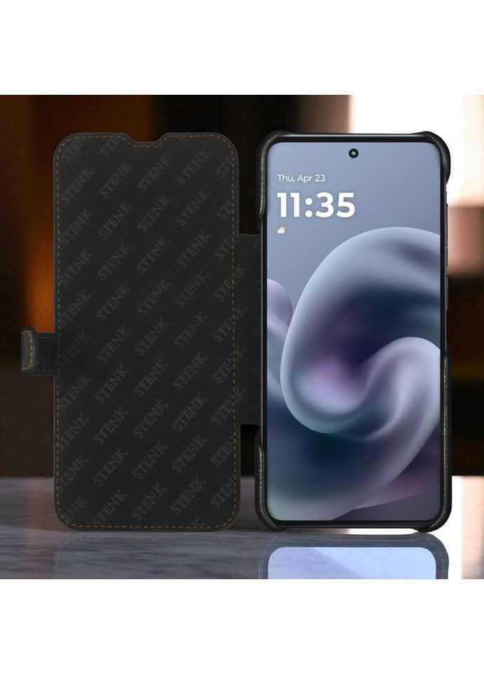 Чехол книжка Premium для Motorola Moto G86 Power Чёрный (79766) Stenk (362376358)