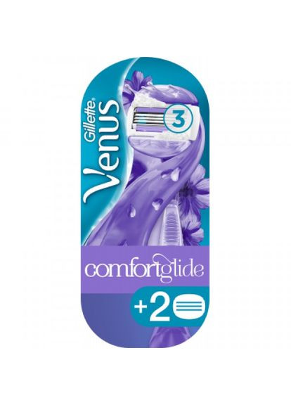 Станок для гоління Gillette venus comfortglide breeze з 2 змінними картриджами (268140417)