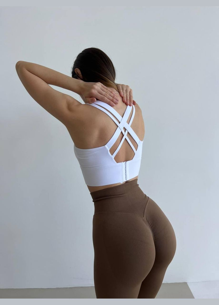 Легінси з ефектом пуш-ап шоколадного кольору, розмір L Trends (330757109)