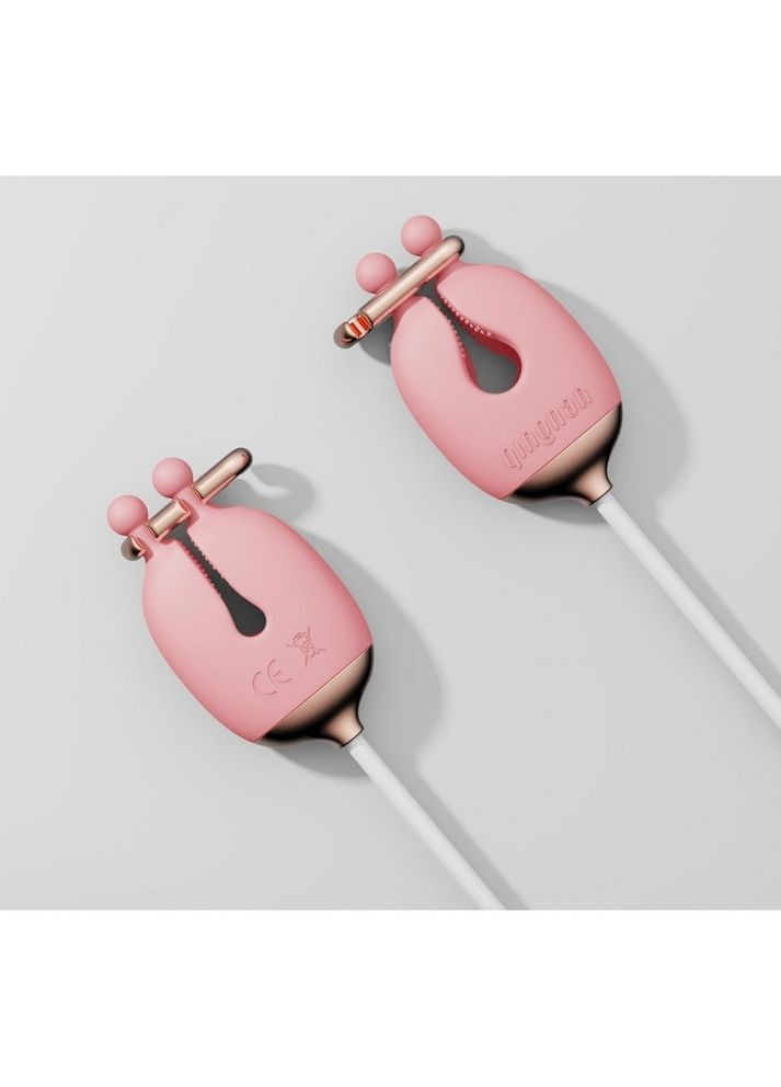 Набор зажимы для сосков с вибрацией и ошейник No.2, Qingnan (297130887)