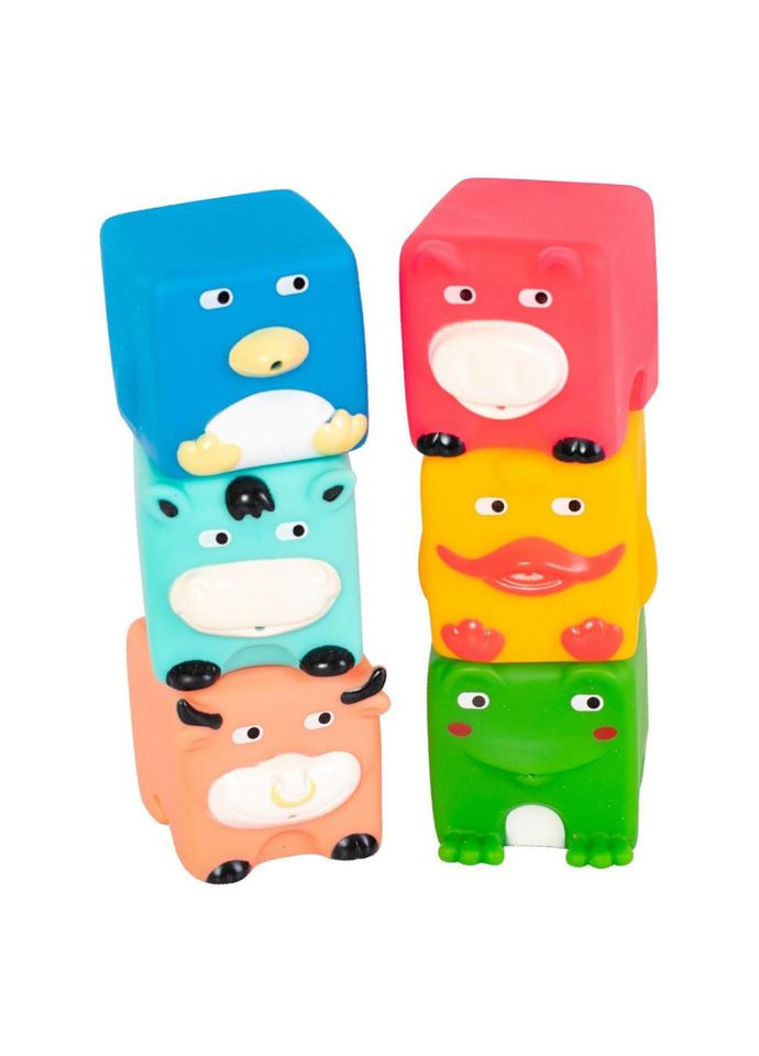 Дитячий набір для купання "Кубики-звірята" 9050_набір_з_качечкою No Brand (339779183)