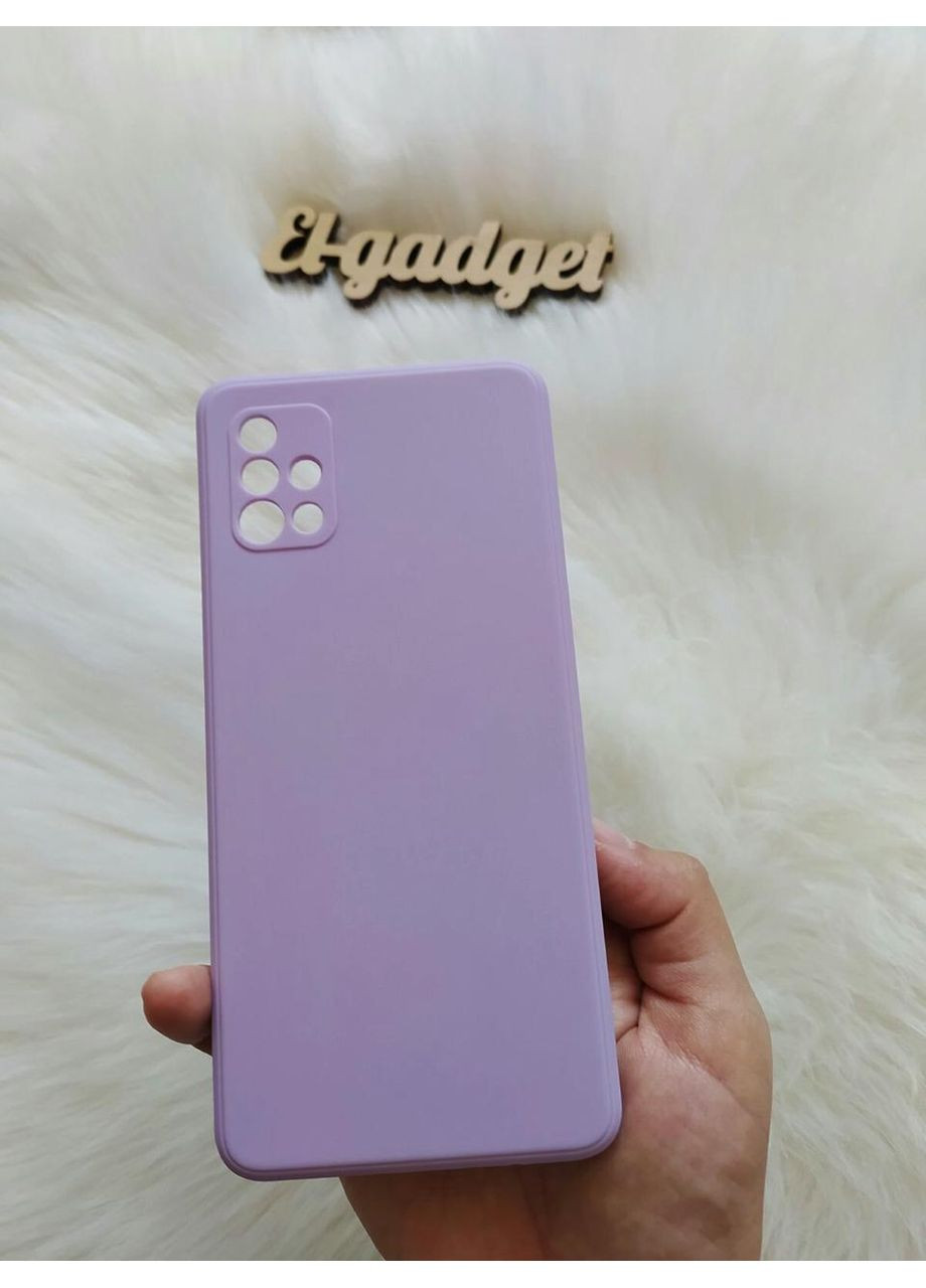 Чохол силіконовий для Galaxy A51 (A515) Silicone Case full Бузковий Samsung (360896838)