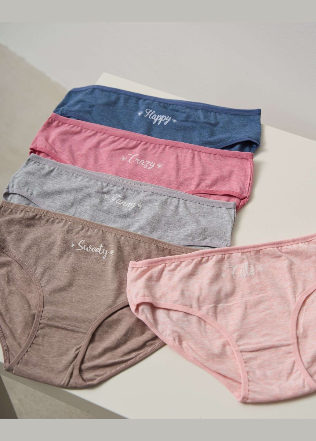 Жіночі трусики Plus Size однотонні - з написом Nicoletta (342119959)