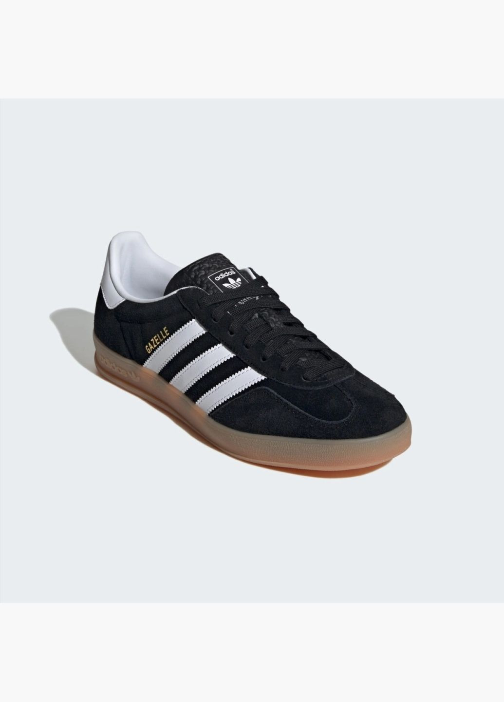 Чорні кросівки чоловічі gazelle in black ji2060 adidas