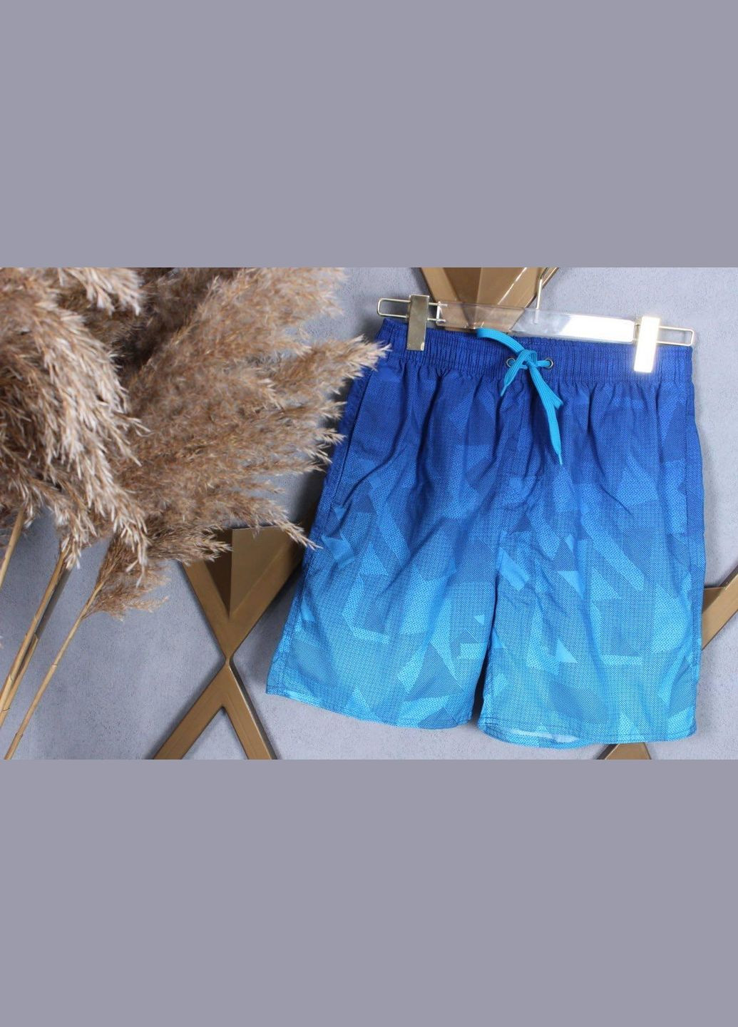 Фабричные шорты для мужчин D-2385 Голубой, 3XL Sofia (268025177)