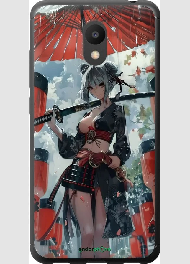 Чехол на Meizu M6 Гейша-воин "6124t-1349-70447" Endorphone (375772114)