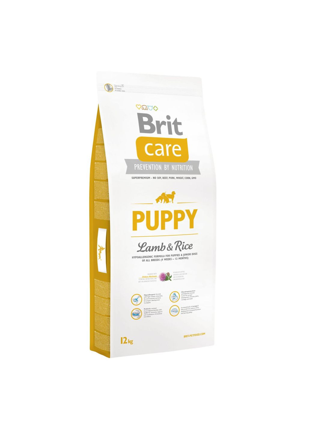 Сухий корм для цуценят усіх порід Puppy All Breed Lamb & Rice 12 кг (8595602509799) Brit Care (279572878)