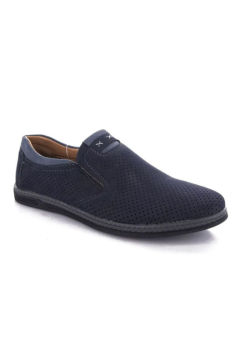 Туфлі чоловічі темно-синього кольору Let's Shop (293337731)