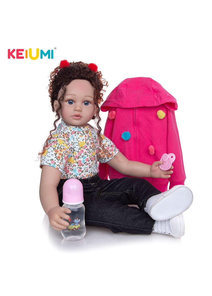 Кукла Реборн девочка Кристинка винилсиликоновая 60 см (М15240146) KEIUMI (301021274)