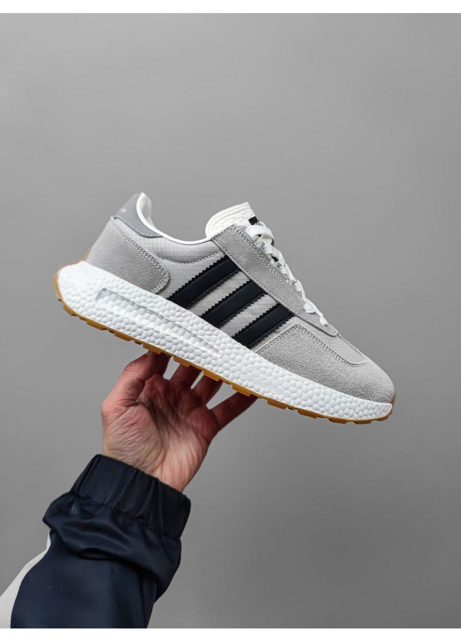 Белые демисезонные кроссовки мужские adidas retropy e5 gray v2 адидас ретропи е5 No Brand