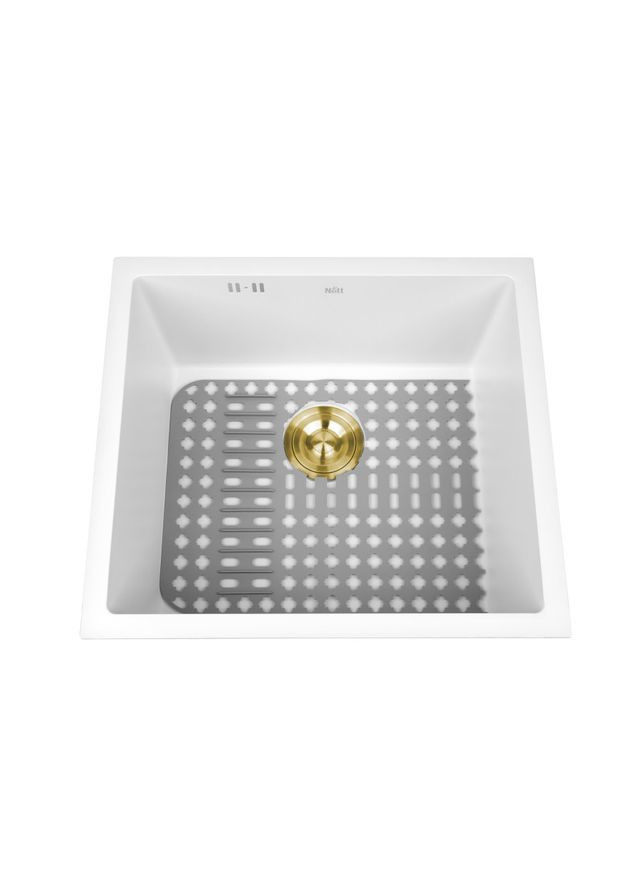 Біла мийка на кухню з нержавіючої сталі Nett NW-5045 (373001354)