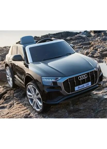 Дитячий електромобіль Audi Q8 JJ2166В 2 мотори по 25 W, 2х6V7AH, MP3, USB Black Bambi (365752955)