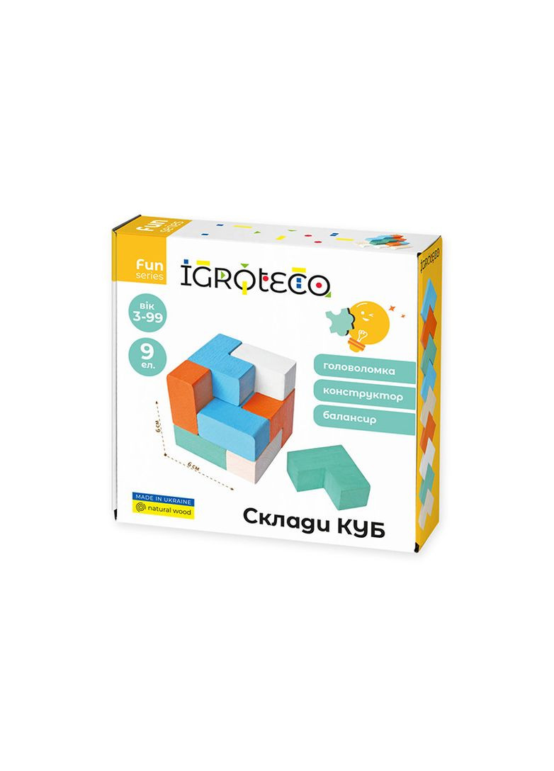 Головоломка-конструктор-балансир "Состав КУБ" 9 дет. 900170 IGROTECO No Brand (362432616)