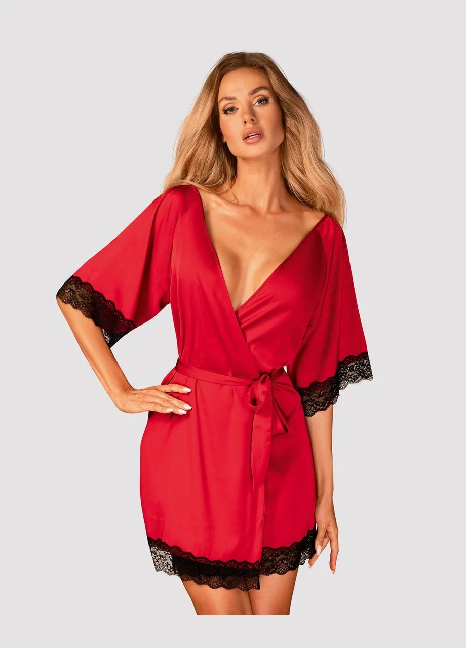 Халат Sensuelia-Sensuelia szlafrok czerwony S/M Obsessive (303908837)