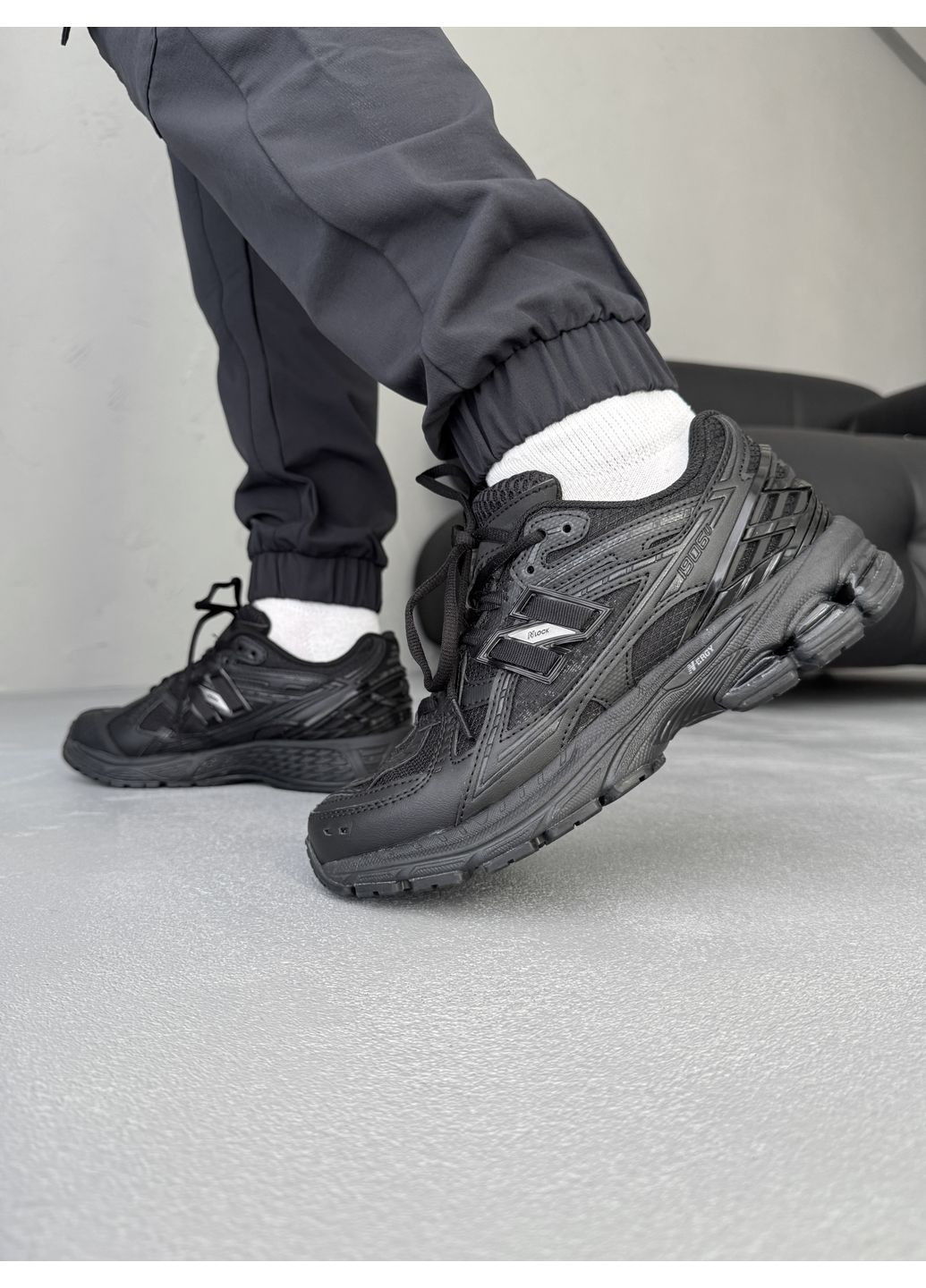 КРОСІВКИ ЖІНОЧІ NEW BALANCE 1906U FULL BLACK НЬЮ БЕЛАНС 1906U No Brand чорні демісезони (367172731)