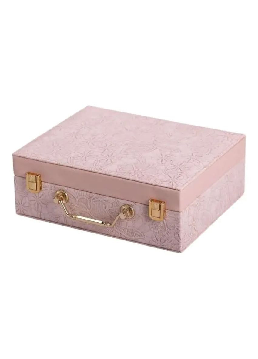 Шкатулка для украшений из эко кожи 2 яруса с зеркалом органайзер для ювелирных изделий HP-5-15P Yiwu (353502558)