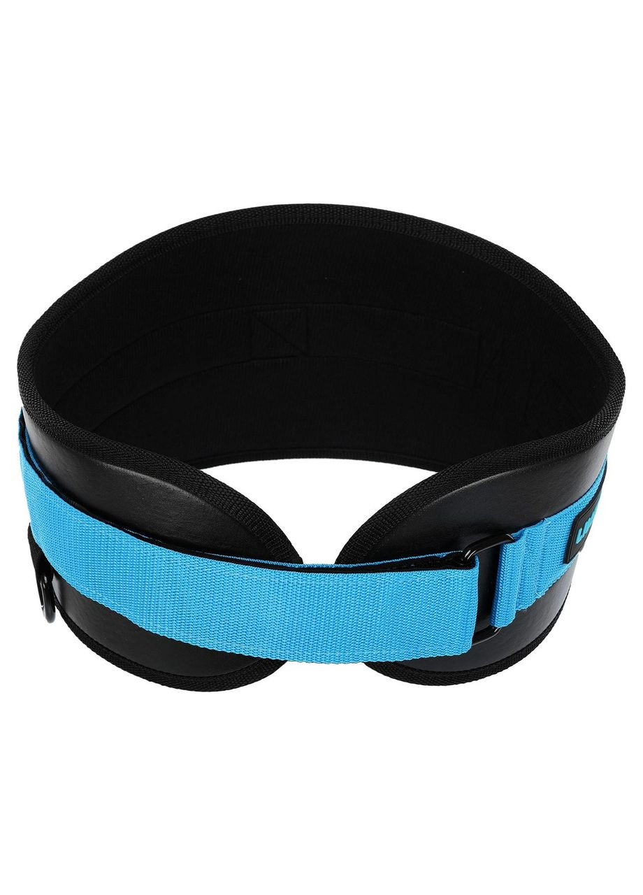 Пояс атлетичний текстильний спинка 18см LiveUp LP8094 (поліестер, PU, чорний-синій) SP-Sport (361436484)