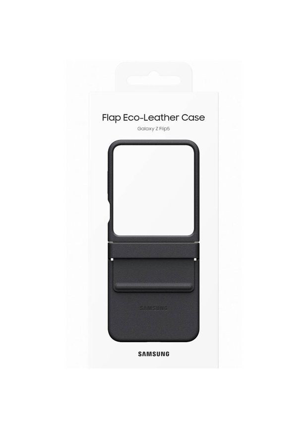 Чехол для Galaxy Flip 5 Flap ECO-Leather Case Black (EF-VF731PBEGUA) Samsung (322913312)