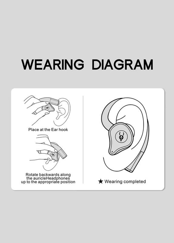 Спортивные Bluetooth наушники Q12 Cloud White открытого типа () Sabbat (315435054)