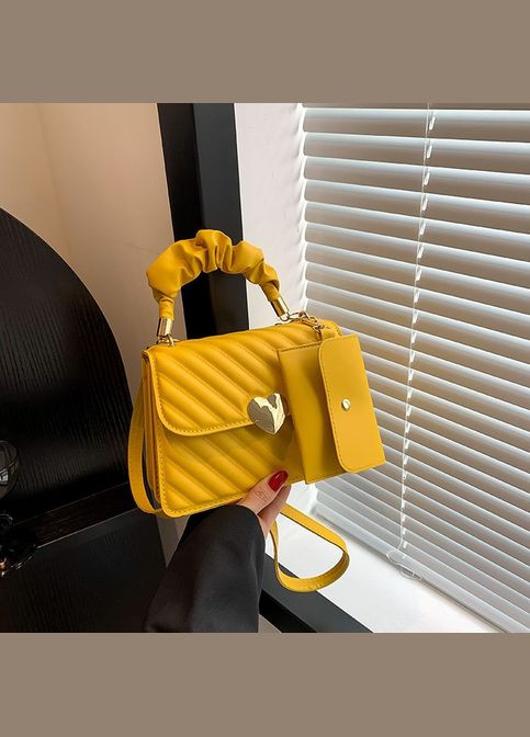 Женская сумка 6892 кросс-боди желтая No Brand (306709420)