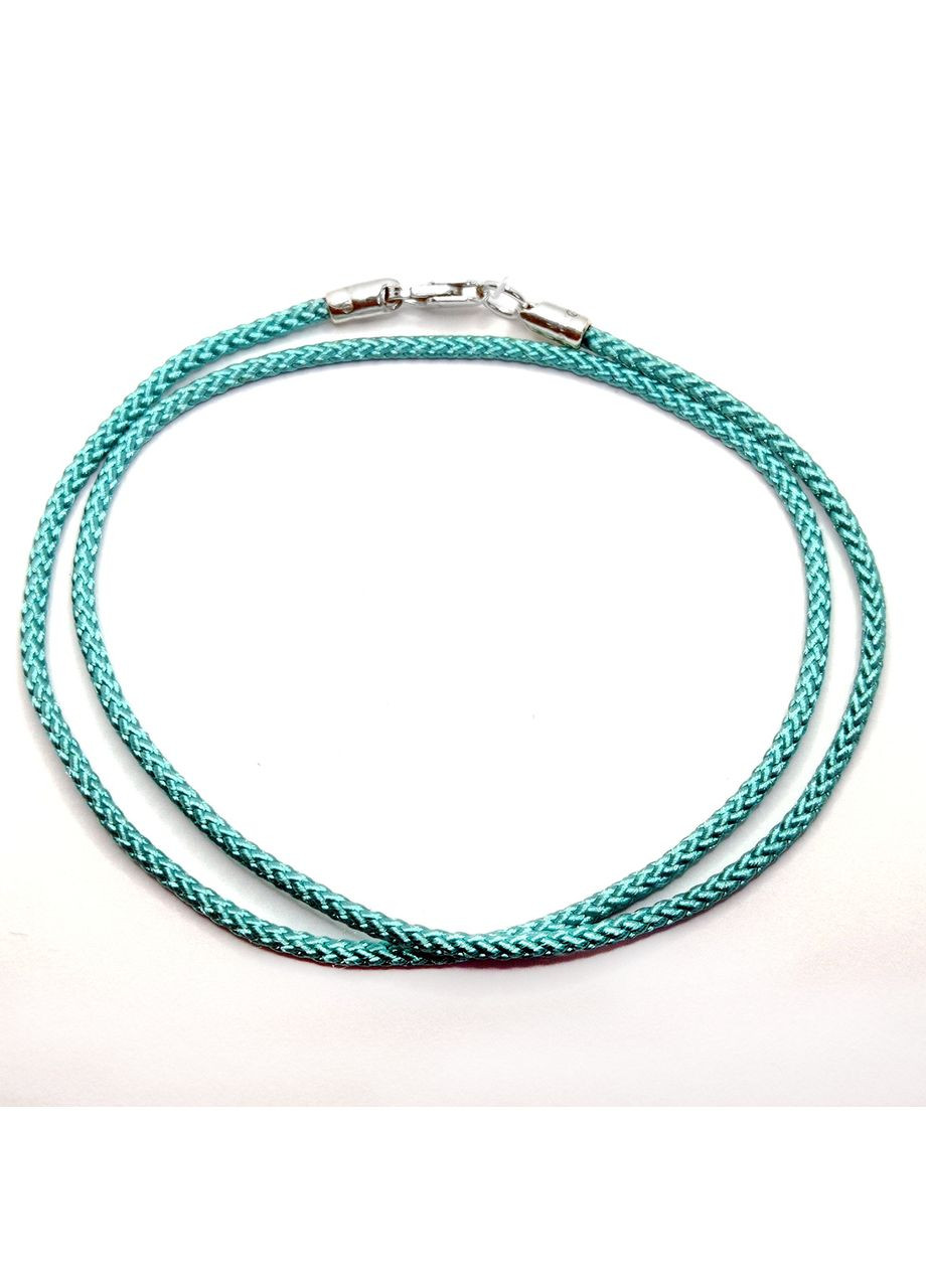 Шнур з милану 40 розмір срібло 925° 0,98г. блакитний дитячий (6010/2,0) Elis-s (358234123)