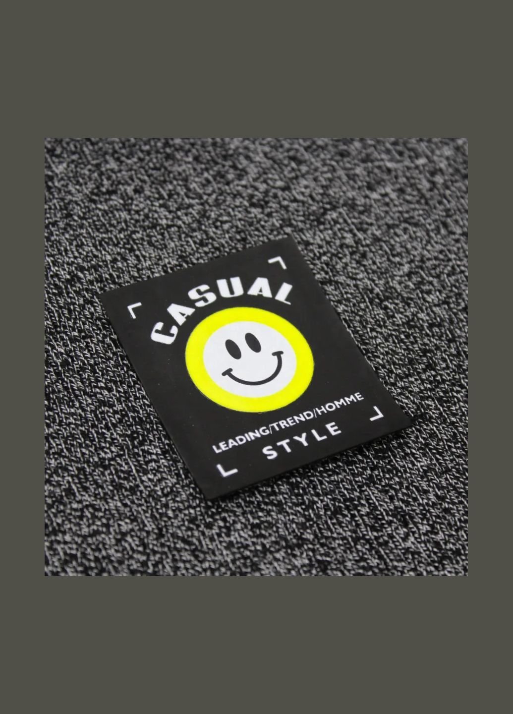 Нашивка "Casual style" жовтого кольору (1565) No Brand (335811942)