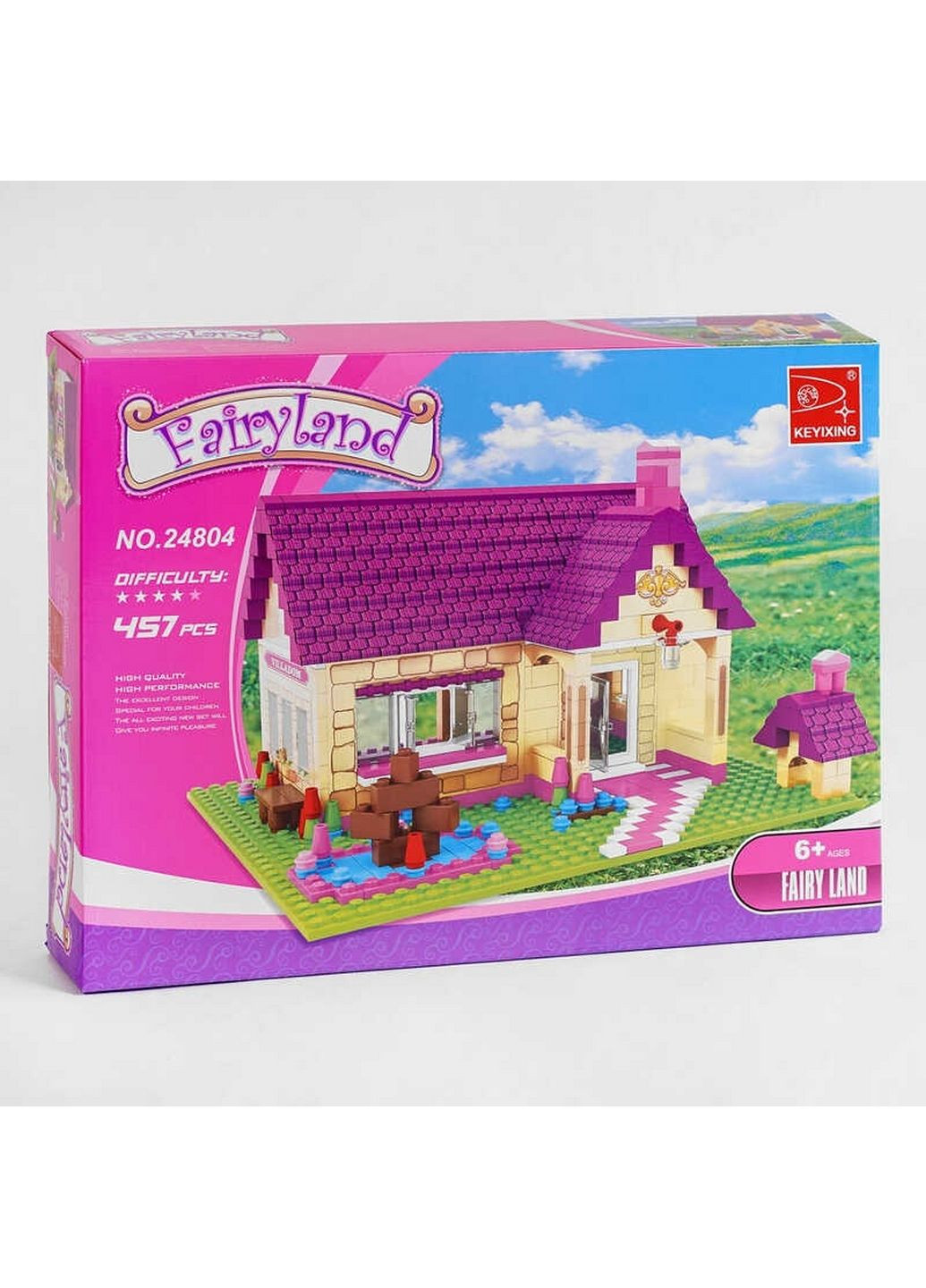 Детский конструктор “Fairyland”, 457 деталей 38х6х28 см Keyixing (289364877)