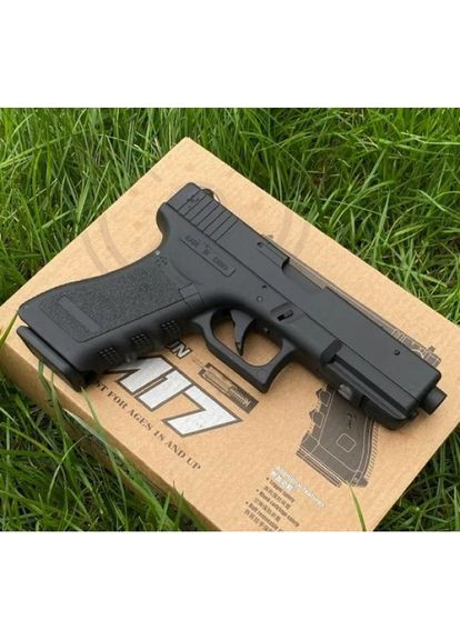 Страйкбольний Пістолет Глок ZM17 Glock 18C Затворна затримка, повна розборка, кульки 6 мм Чорний CYMA (363115067)