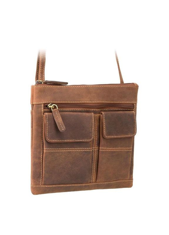 Женская кожаная сумка Slim Bag Oil Tan (18608 OIL TAN) Visconti (322200109)