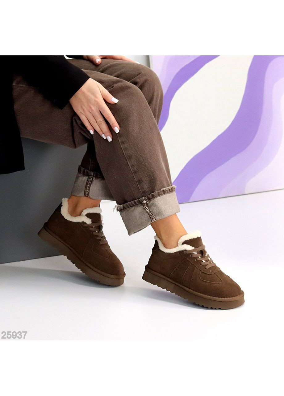 Зимові кросівки No Brand коричневі зими (369607912)