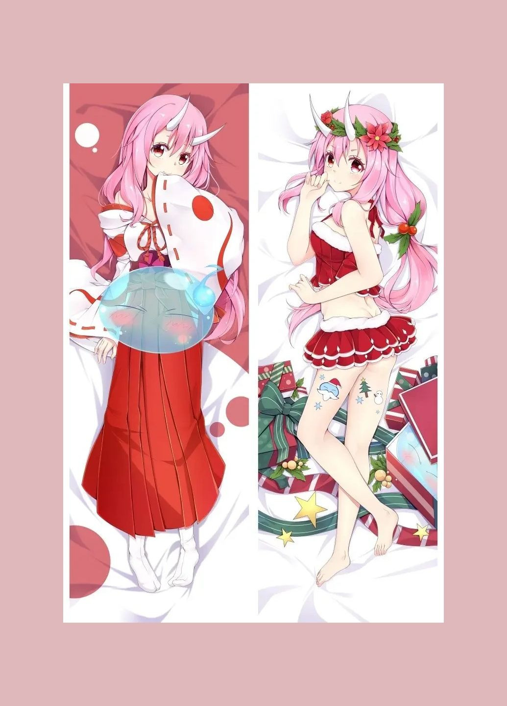 Дакiмакура 150х50 см Шуна Про мое переродження в слиз Подушка з наволочкою двостороння Viva (346057284)