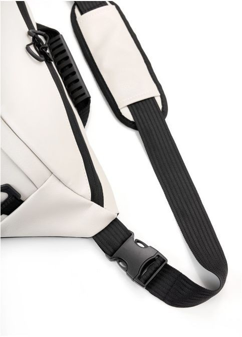 Чоловіча тканинна сумка бананка під ноутбук Сіра (293304626) Sambag (366222216)