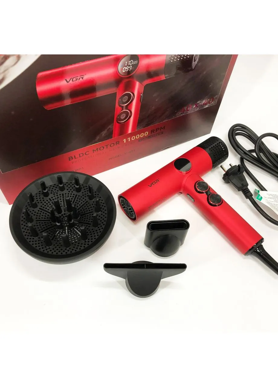 Фен професійний V-401 RED VGR (386149947)