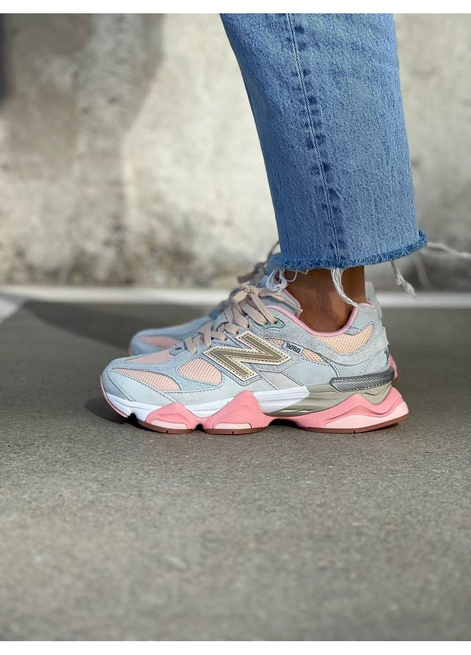 Голубые демисезонные кроссовки мужские new balance 9060 joe freshgoods inside voices baby shower blue нью беланс 9060 No Brand