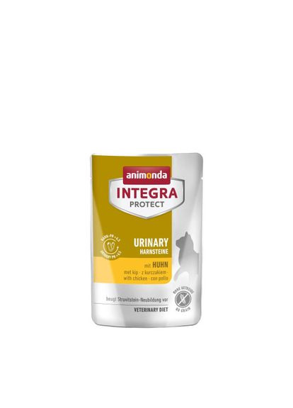 Корм вологий ветеринарний для котів Integra Protect Urinary Struvit при сечокам'яній хворобі, з куркою, пауч, 85 г Animonda (329193790)