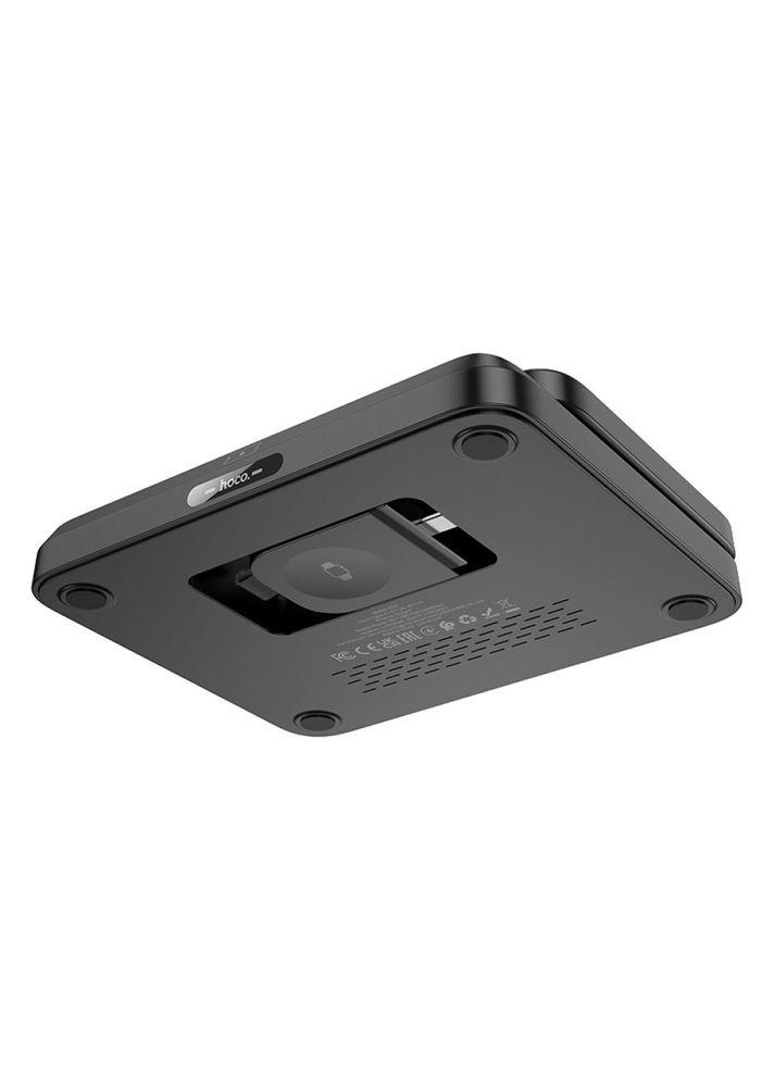 Настольная беспроводная зарядка 3в1 раскладная CQ7 iWatch+SAM |15W| Hoco (337351561)