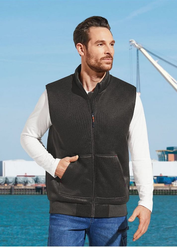 Стильний чоловічий чорний жилет із трикотажу із зігріваючою стьобаною підкладкою L,XL,XXL Livergy (362647954)