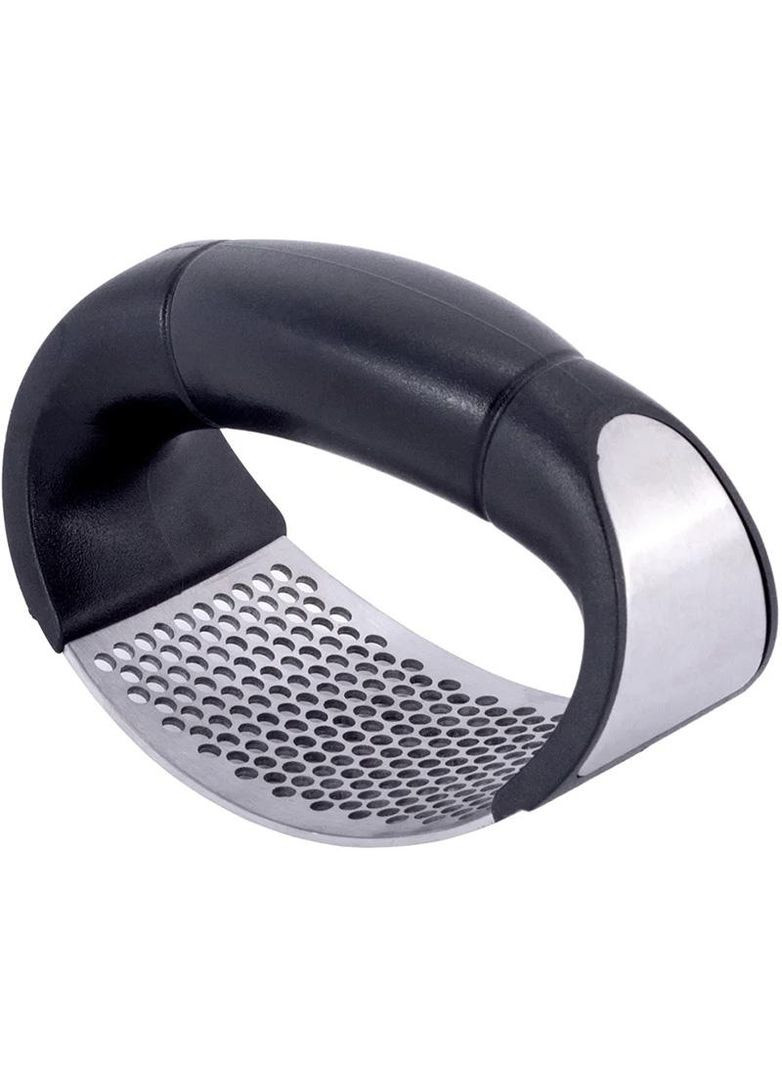 Прес для часнику з нержавіючої сталі з пластиковою ручкою для кухні часнику 10.8х5.2х7см Kamille (368978835)