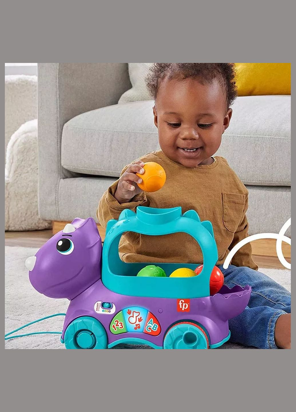 Игрушка Fisher-Price Веселый трицератопс многоязычный (HNR53) Fisher Price (330058596)