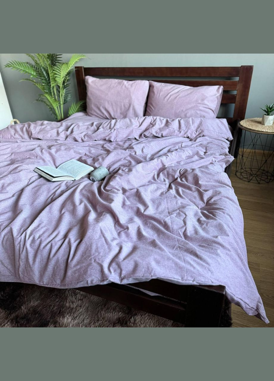 Постельное белье Washed Cotton Однотонный Евро 200 x 220 Вареный хлопок Бузковая 70 х 70 No Brand (307361331)