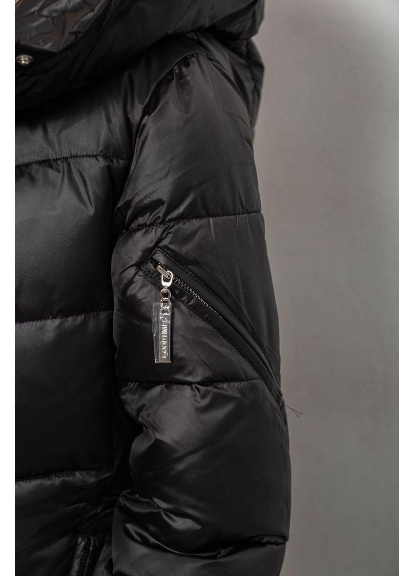 Чорна зимня куртка жіноча зимова, 244r5612 Ager