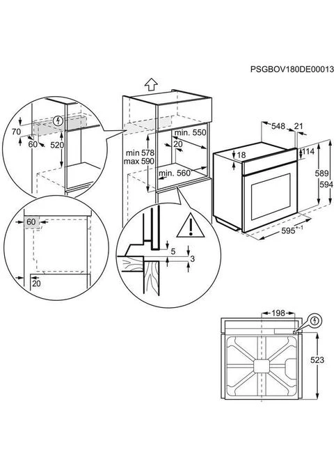 Духовка электрическая KOCBP39WX Electrolux (314978054)