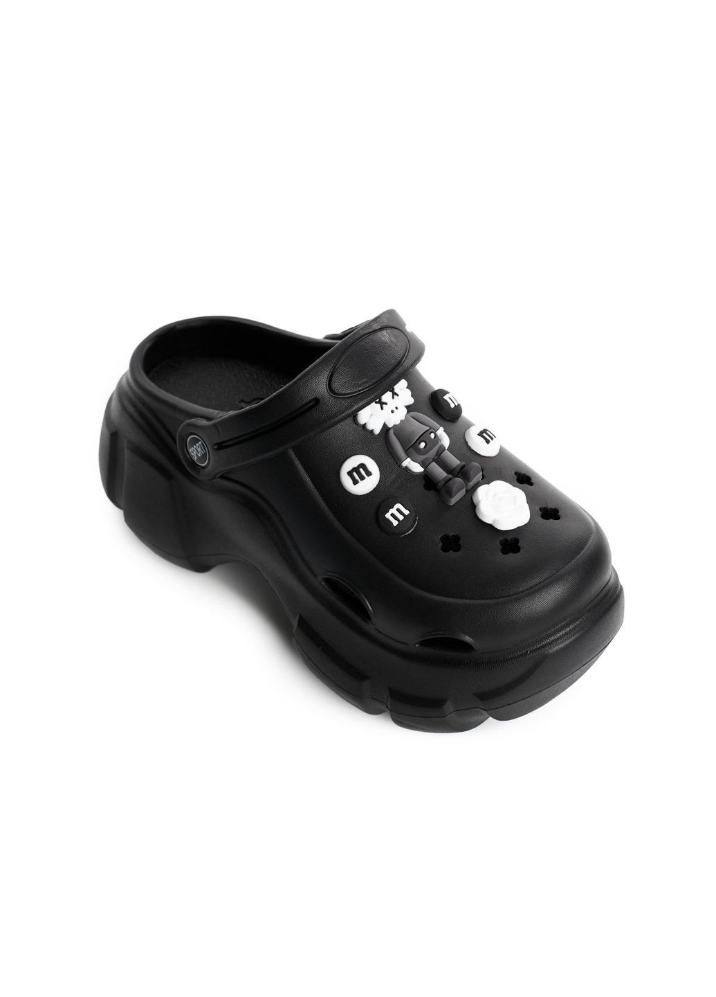 Черные сабо на платформе 4714 ALLSY