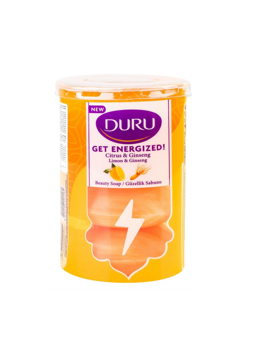 Мило Дуру Get Energized 4*90г Женшень та лимон Duru (340959719)