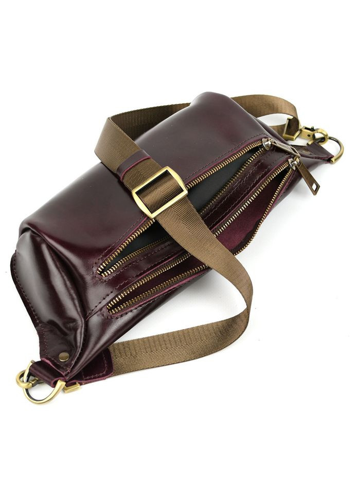 Сумка бананка в размере L GM-3106-2lx 2 отделения бордо TARWA (368859906)