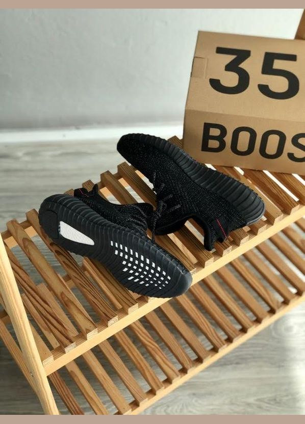 Кросівки жіночі і чоловічі Adidas Yeezy boost 350 reflective black | Адідас Ізі буст 350 рефлективні чорні No Brand чорні демісезони (307397788)