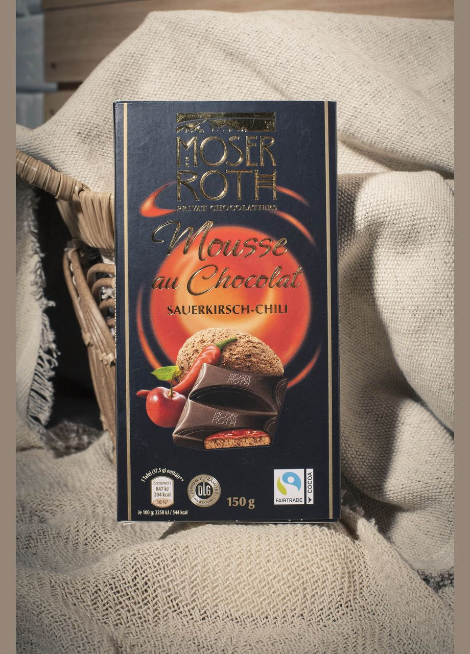Шоколад Roth с вишней и перцем чили. 150гр. Германия. MOSER (346049821)